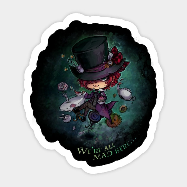 Mad Hatter Sticker by StarMasayume